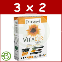 Pack 3x2 Vitacur 36 Gélules Drasanvi