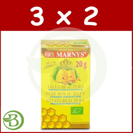 Pack 3x2 Jalea Real Pura 20Gr. Marnys