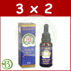 Pack 3x2 Huile de Rose Musquée Pure 30Ml. marnys