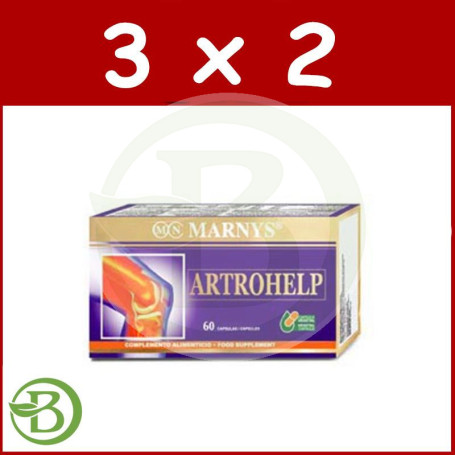 Pack 3x2 Artrohelp 60 Cápsulas Marnys