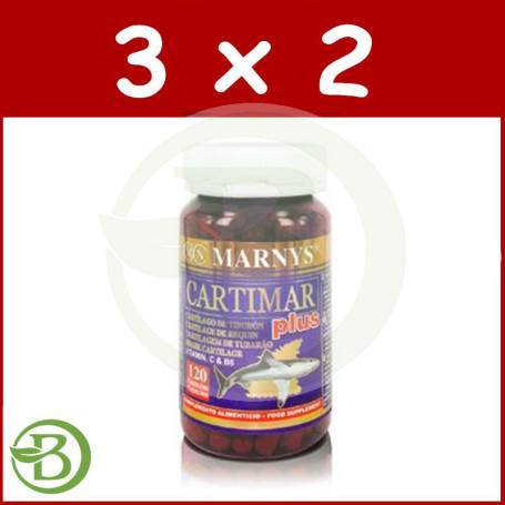 Pack 3x2 Cartimar Plus 120 Cápsulas Marnys