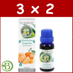 Pack 3x2 Huile Alimentaire Mandarine 15Ml. marnys