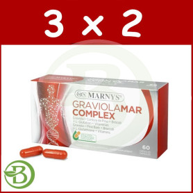 Pack 3x2 Graviolamar Complex 60 Cápsulas Marnys