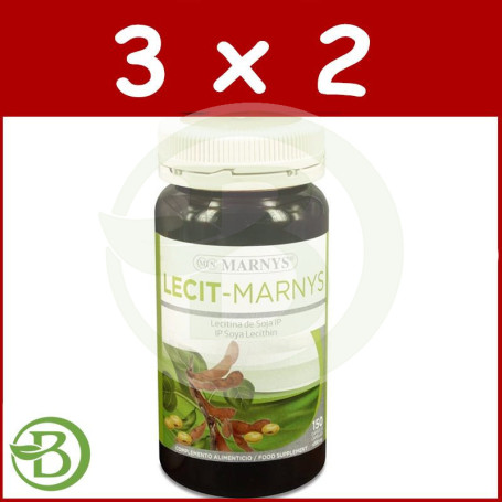 Pack 3x2 Lecit 150 Cápsulas Marnys