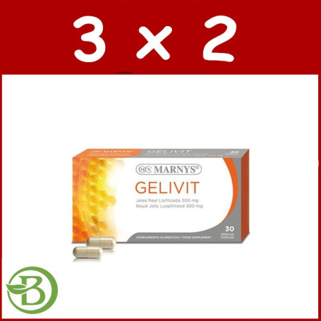 Pack 3x2 Gelivit 30 Cápsulas Marnys