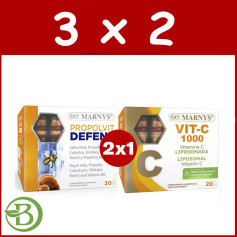 Pack 3x2 2X1 Propolvit Defens et Vitamine C Marnys