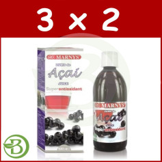 Pack 3x2 Zumo de Acai 500Ml. Marnys