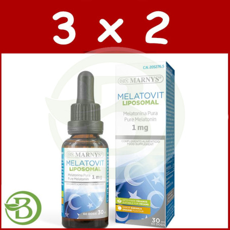 Pack 3x2 Melatovit Liposomal 30Ml. Marnys