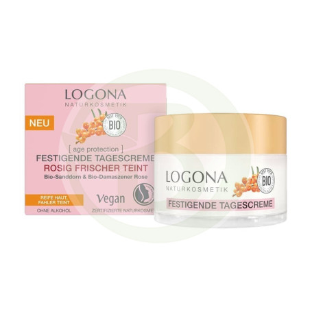 Crème de jour raffermissante rose protection anti-âge Logona