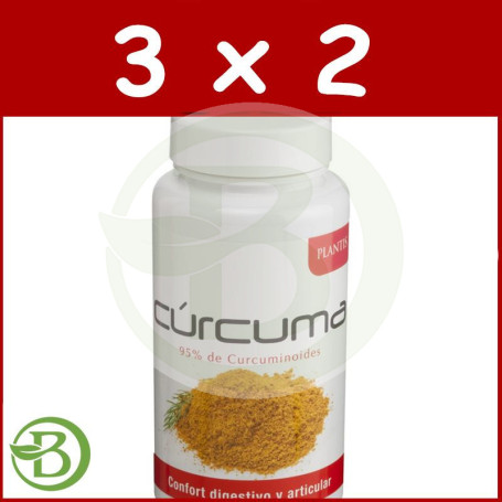 Pack 3x2 Cúrcuma 60 Cápsulas Plantis