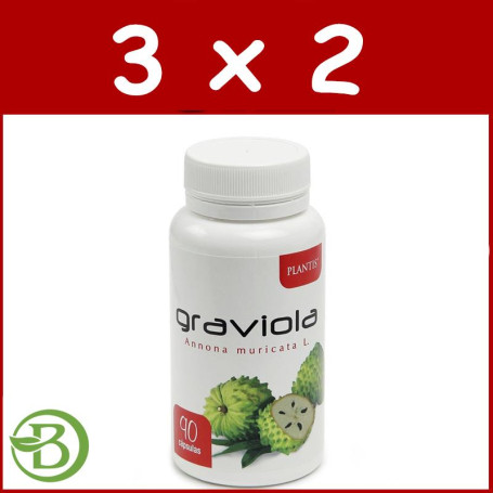 Pack 3x2 Graviola 90 Cápsulas Plantis