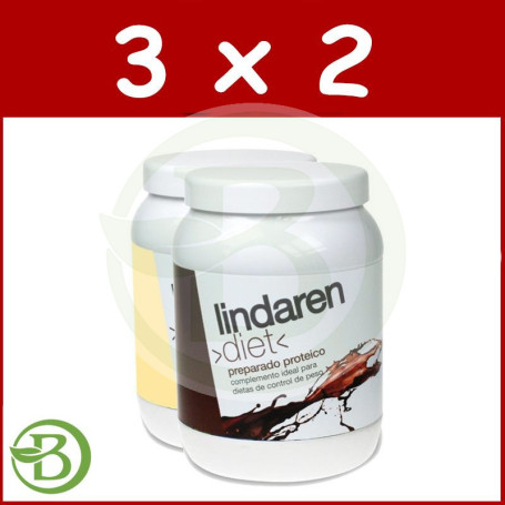 Pack 3x2 Preparado Proteico de Vainilla 225Gr. Linda Ren Diet