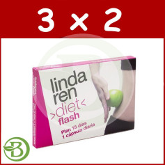 Pack 3x2 Linda Ren Diet Flash 15 Gélules