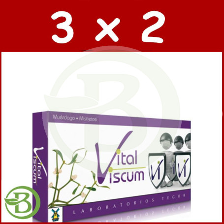 Pack 3x2 Vital Viscum 40 Cápsulas Tegor