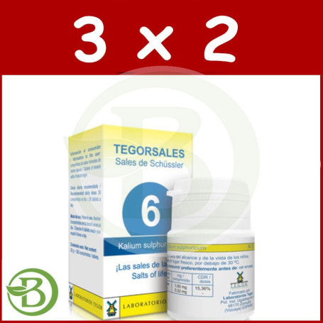 Pack 3x2 Tegorsal 6 20Gr. Tegor