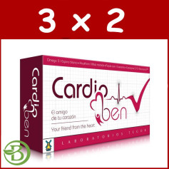 Pack 3x2 Cardioben 60 Gélules Tegor