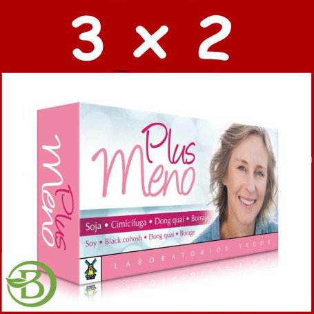 Pack 3x2 Meno Plus 45 Cápsulas Tegor