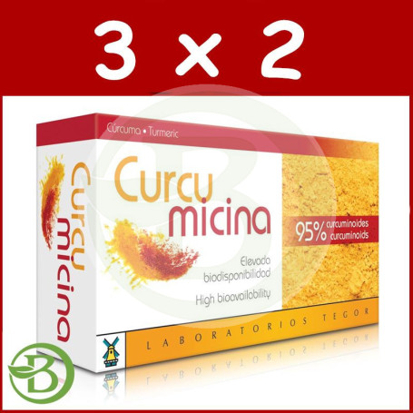 Pack 3x2 Curcumicina 60 Cápsulas Tegor