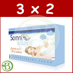 Pack 3x2 Somnirelax 40 Gélules Tegor