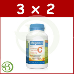 Pack 3x2 Vitamine C Megamol 100 Gélules Tegor