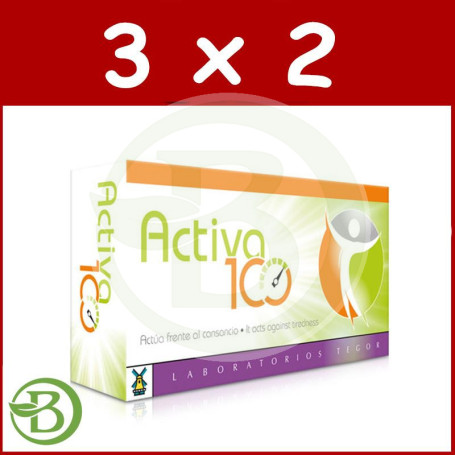 Pack 3x2 Activa 100 60 Cápsulas Tegor