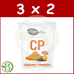 Pack 3x2 Curcuma et Poivre 200Gr. La grange