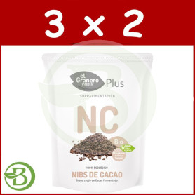 Pack 3x2 Nibs de Cacao Bio 200Gr. El Granero