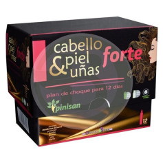 Cheveux, Peau et Ongles Forte 12 Ampoules Pinisan