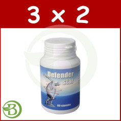 Pack 3x2 Defender Star avec Lactoferrine 60 Gélules Jellybell