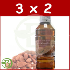 Pack 3x2 Huile d&#39;Amande Douce 1Lt. gelée