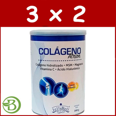 Pack 3x2 Colágeno Atrion 360Gr. Jellybell