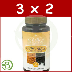 Pack 3x2 Curcubell 60 Gélules Jellybell