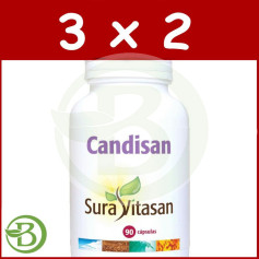 Pack 3x2 Candisan 90 Gélules Sura Vitasan