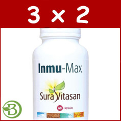 Pack 3x2 Immu-Max 60 Gélules Sura Vitasan