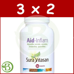 Pack 3x2 Aid-Inflam 90 Gélules Sura Vitasan