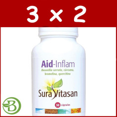 Pack 3x2 Aid-Inflam 30 Gélules Sura Vitasan