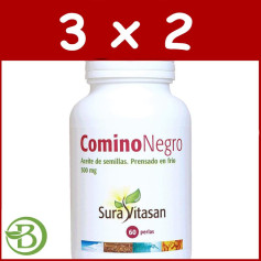 Pack 3x2 Cumin Noir 60 Perles Sura Vitasan