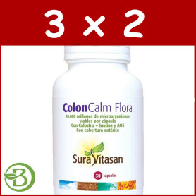 Pack 3x2 Coloncalm Flora 30 Cápsulas Sura Vitasan