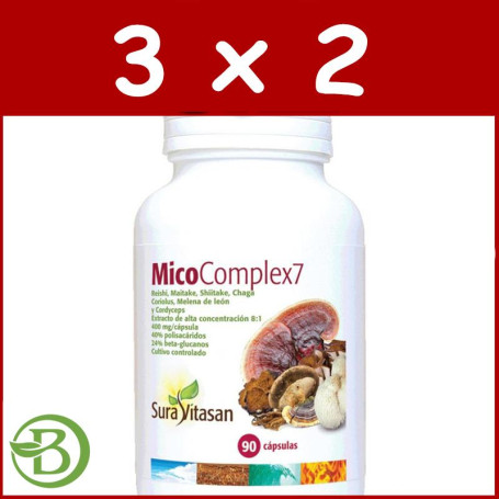 Pack 3x2 Micocomplex 6 400Mg. 90 Cápsulas Sura Vitasan