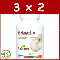 Pack 3x2 Lion&#39;s Mane 500Mg. 60 Gélules Sura Vitasan