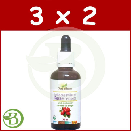 Pack 3x2 Aceite de Rosa Mosqueta 30Ml. Sura Vitasan