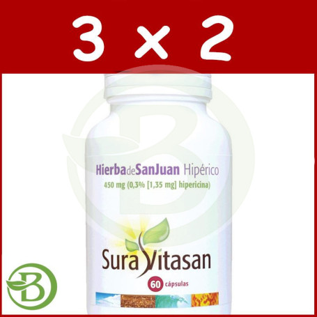 Pack 3x2 Hierba de San Juan Hipérico Sura Vitasan