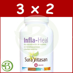 Pack 3x2 Infla Heal 90 Gélules Sura Vitasan