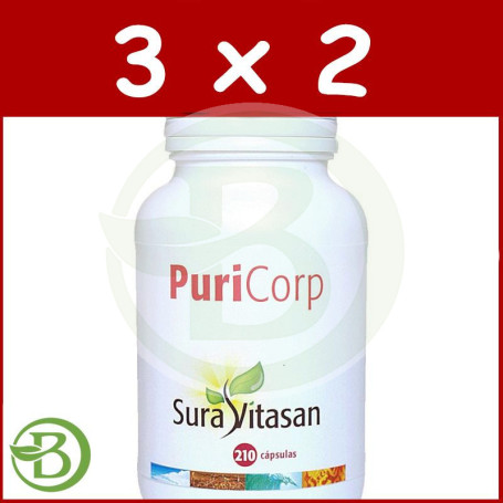 Pack 3x2 Puri-Corp 500Mg. 210 Cápsulas Sura Vitasan