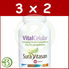 Pack 3x2 Vitalcelular 60 Gélules Sura Vitasan