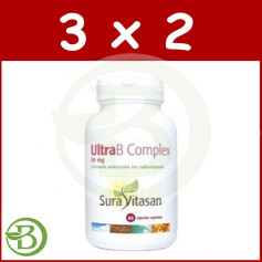 Pack 3x2 Complexe Ultra B + C 60 Gélules Sura Vitasan