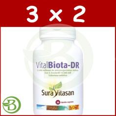 Pack 3x2 Vitalbiota-DR 30 Gélules Sura Vitasan