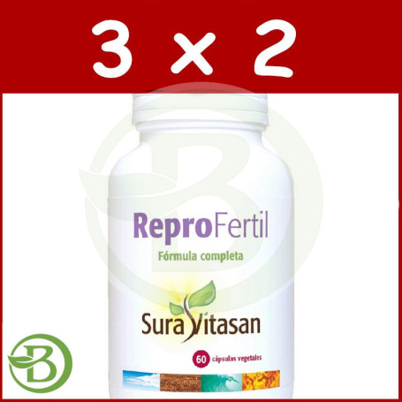 Pack 3x2 Reprofertil 60 Cápsulas Sura Vitasan