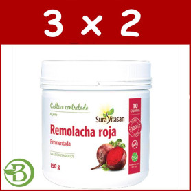 Pack 3x2 Remolacha Roja Fermentada 150Gr. Sura Vitasan