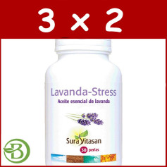 Pack 3x2 Lavande Stress 30 Perles Sura Vitasan